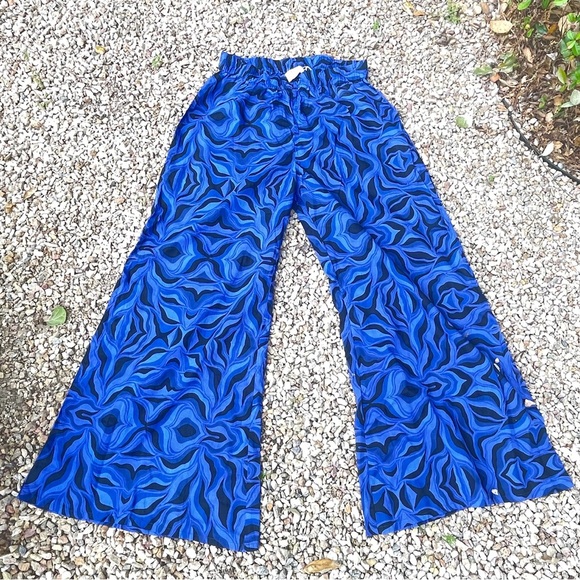 NWT One Season Australia "Cocos" palazzo pants - size L - Picture 1 of 4